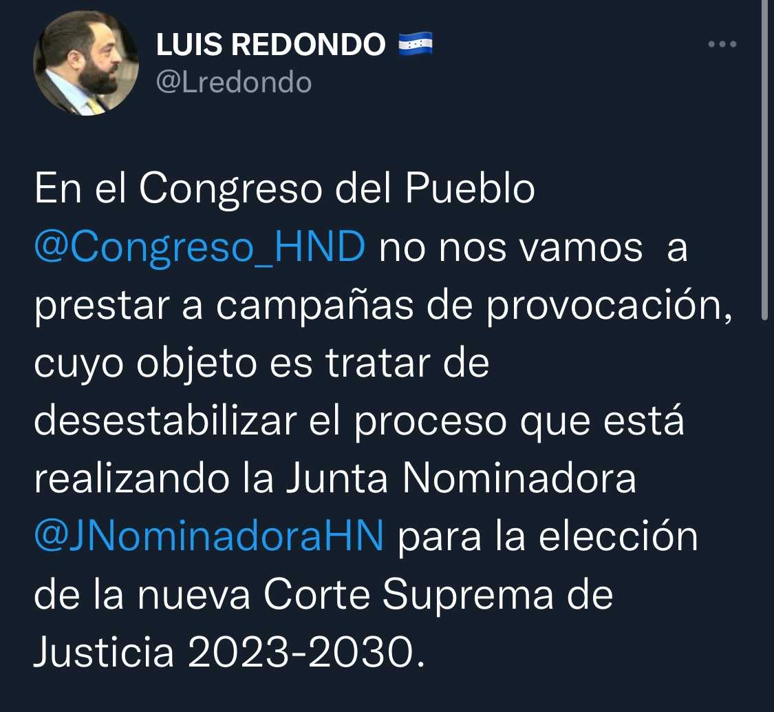 “No nos vamos a prestar a provocaciones que tiene como objeto desestabilizar el proceso de la Junta Nominadora”